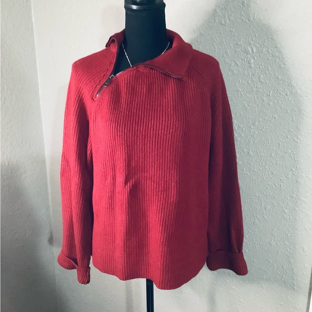 NWT RD STYLE Zipper Accent Sweater